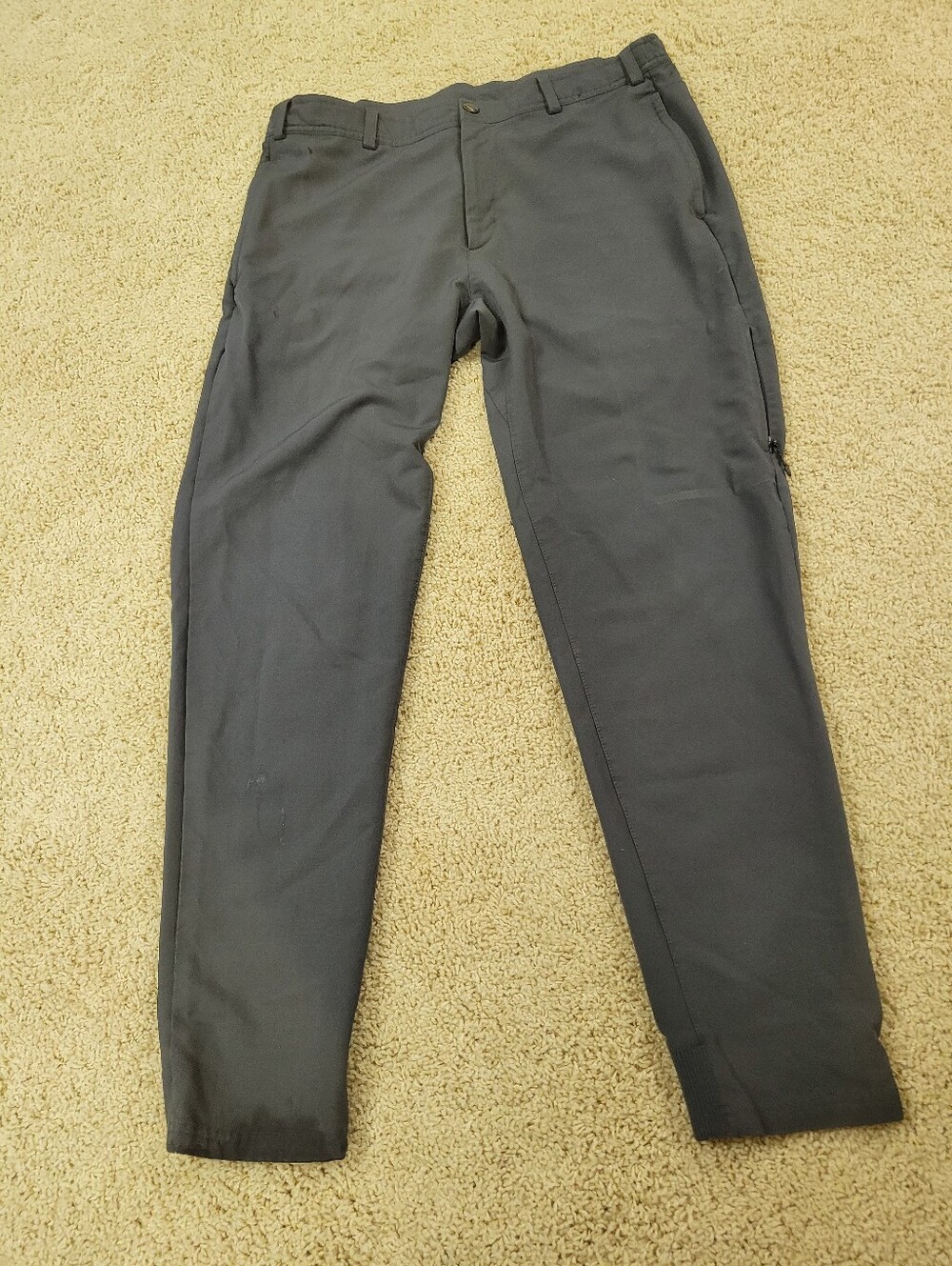 Mack Weldon Dark Black Stretch Chinos